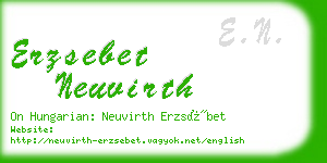 erzsebet neuvirth business card